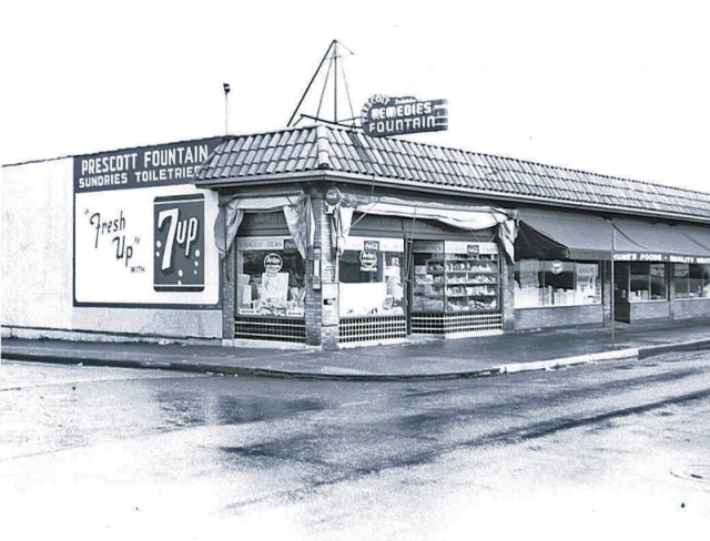 prescott fountain 1955